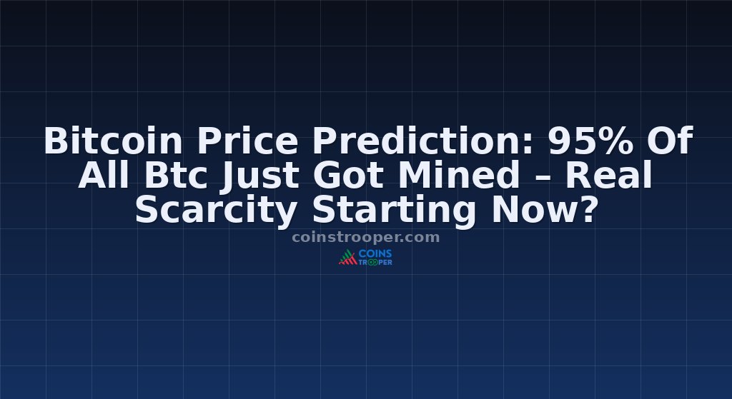 Bitcoin Price Prediction: 95% Of All Btc Just Got Mined – Real Scarcity Starting Now?
