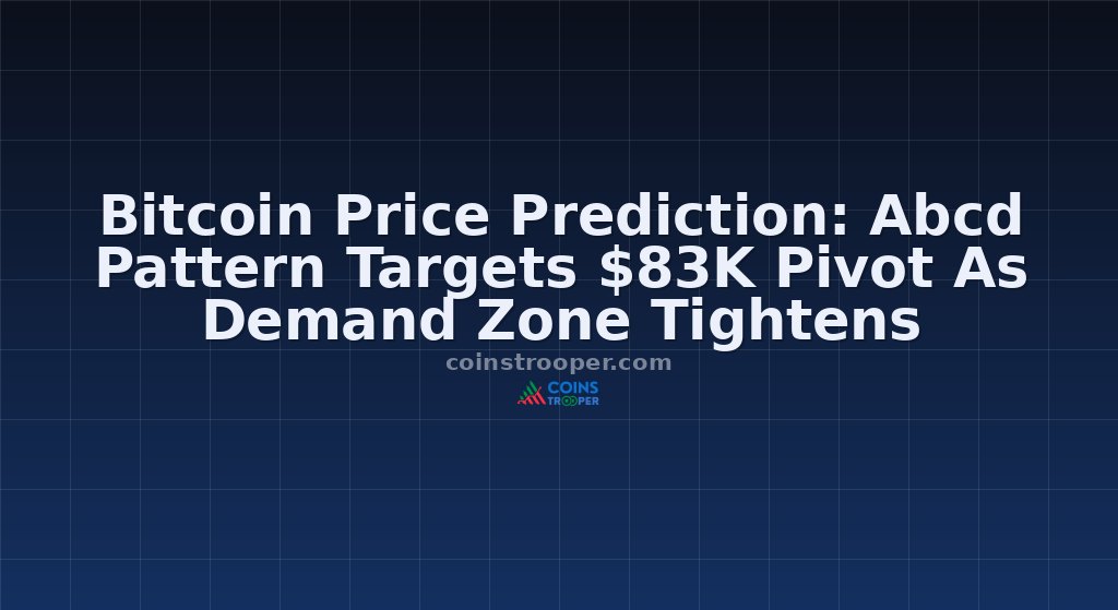 Bitcoin Price Prediction: Abcd Pattern Targets $83K Pivot As Demand Zone Tightens