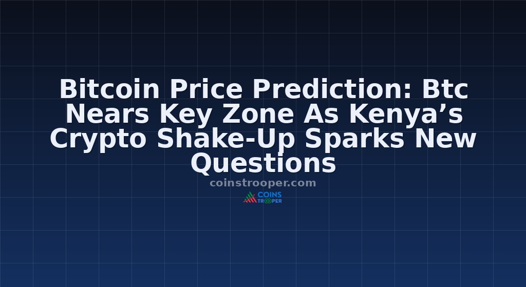 Bitcoin Price Prediction: Btc Nears Key Zone As Kenya’s Crypto Shake-Up Sparks New Questions