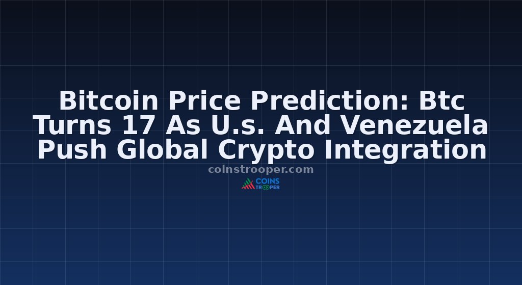 Bitcoin Price Prediction: Btc Turns 17 As U.s. And Venezuela Push Global Crypto Integration