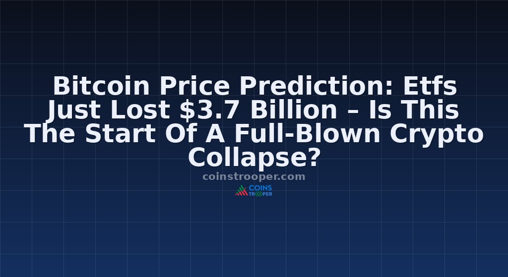 Bitcoin Price Prediction: Etfs Just Lost $3.7 Billion – Is This The Start Of A Full-Blown Crypto Collapse?