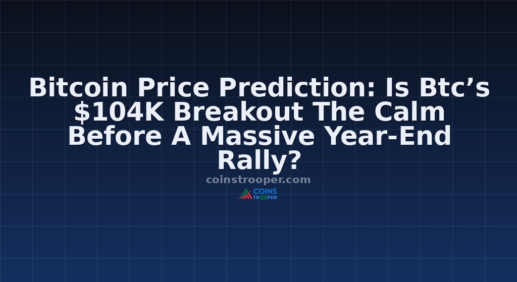 Bitcoin Price Prediction: Is Btc’s $104K Breakout The Calm Before A Massive Year-End Rally?