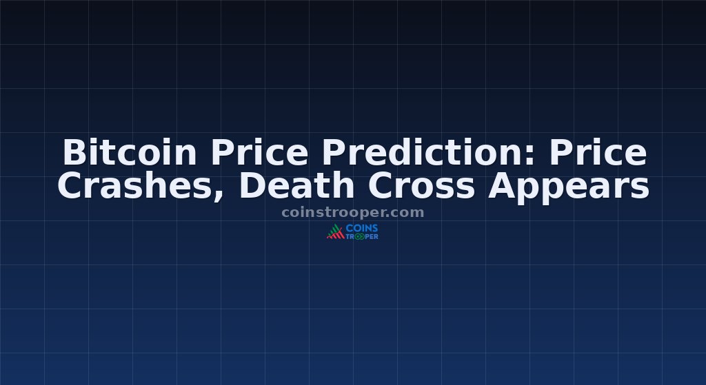 Bitcoin Price Prediction: Price Crashes, Death Cross Appears