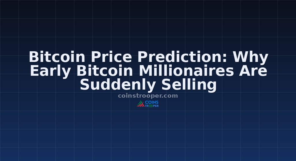 Bitcoin Price Prediction: Why Early Bitcoin Millionaires Are Suddenly Selling