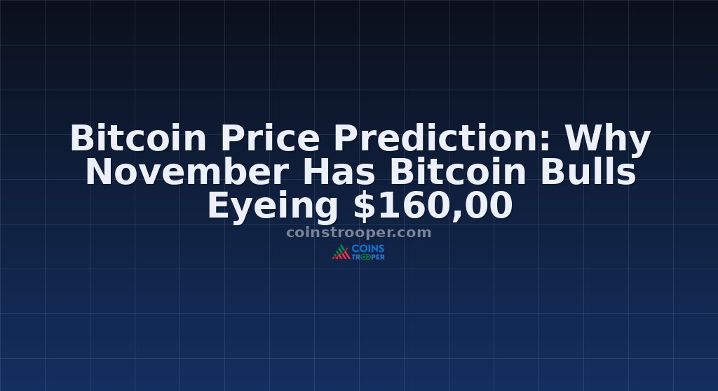 Bitcoin Price Prediction: Why November Has Bitcoin Bulls Eyeing $160,00