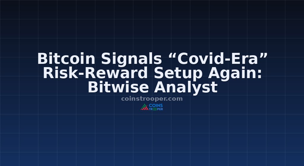 Bitcoin Signals “Covid-Era” Risk-Reward Setup Again: Bitwise Analyst