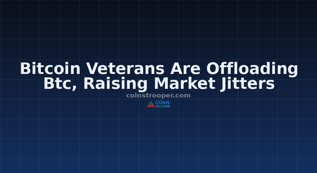 Bitcoin Veterans Are Offloading Btc, Raising Market Jitters