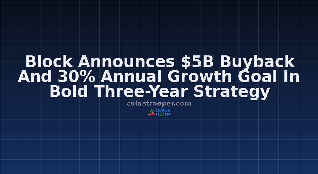 Block Announces $5B Buyback And 30% Annual Growth Goal In Bold Three-Year Strategy