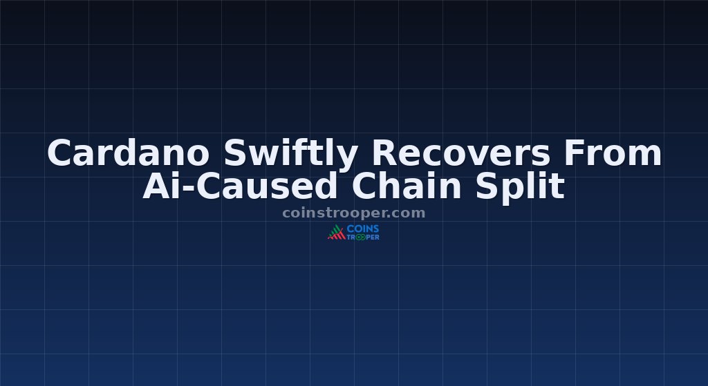Cardano Swiftly Recovers From Ai-Caused Chain Split