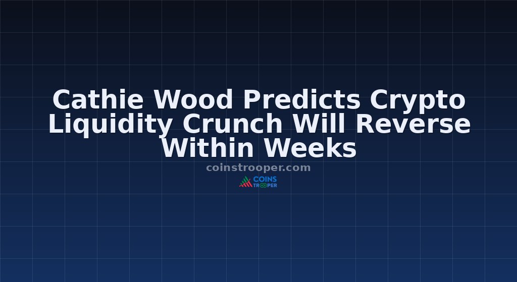 Cathie Wood Predicts Crypto Liquidity Crunch Will Reverse Within Weeks