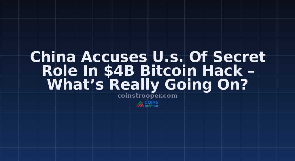 China Accuses U.s. Of Secret Role In $4B Bitcoin Hack – What’s Really Going On?