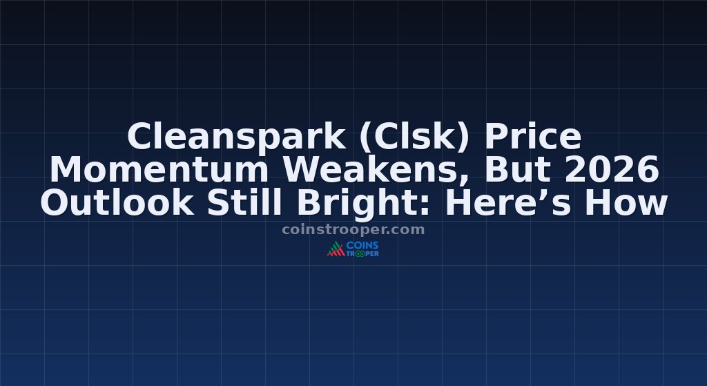 Cleanspark (Clsk) Price Momentum Weakens, But 2026 Outlook Still Bright: Here’s How
