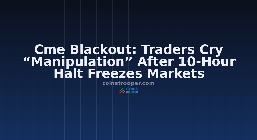 Cme Blackout: Traders Cry “Manipulation” After 10-Hour Halt Freezes Markets