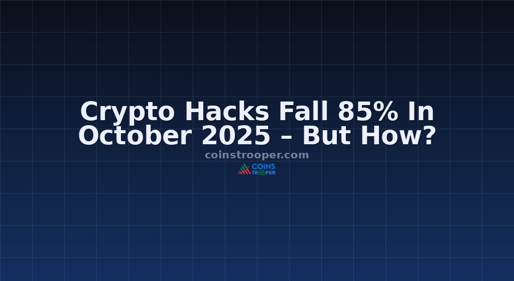 Crypto Hacks Fall 85% In October 2025 – But How?