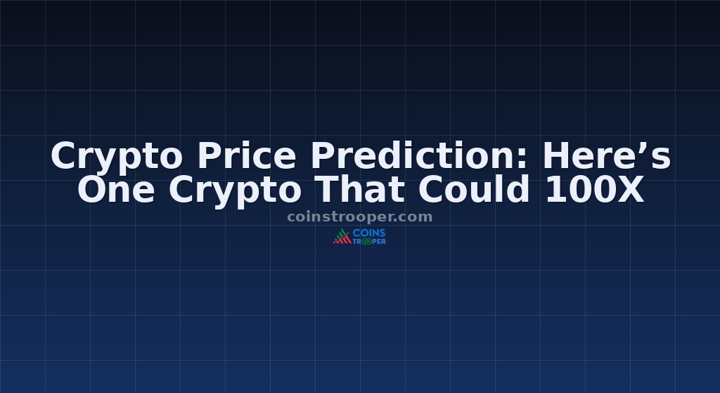Crypto Price Prediction: Here’s One Crypto That Could 100X