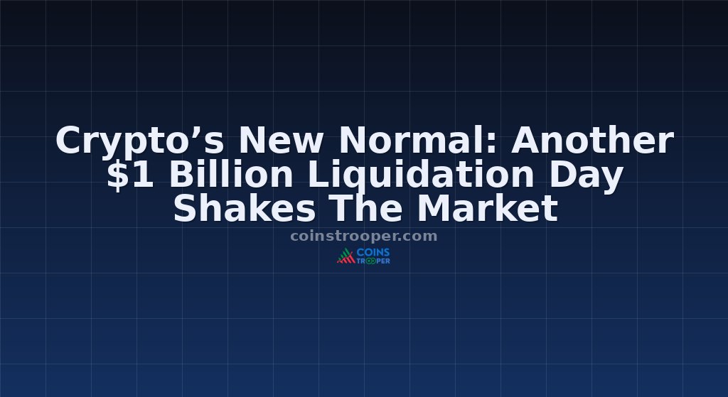 Crypto’s New Normal: Another $1 Billion Liquidation Day Shakes The Market