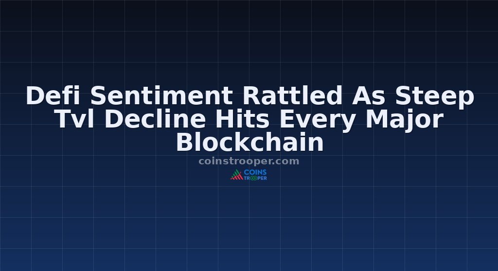 Defi Sentiment Rattled As Steep Tvl Decline Hits Every Major Blockchain