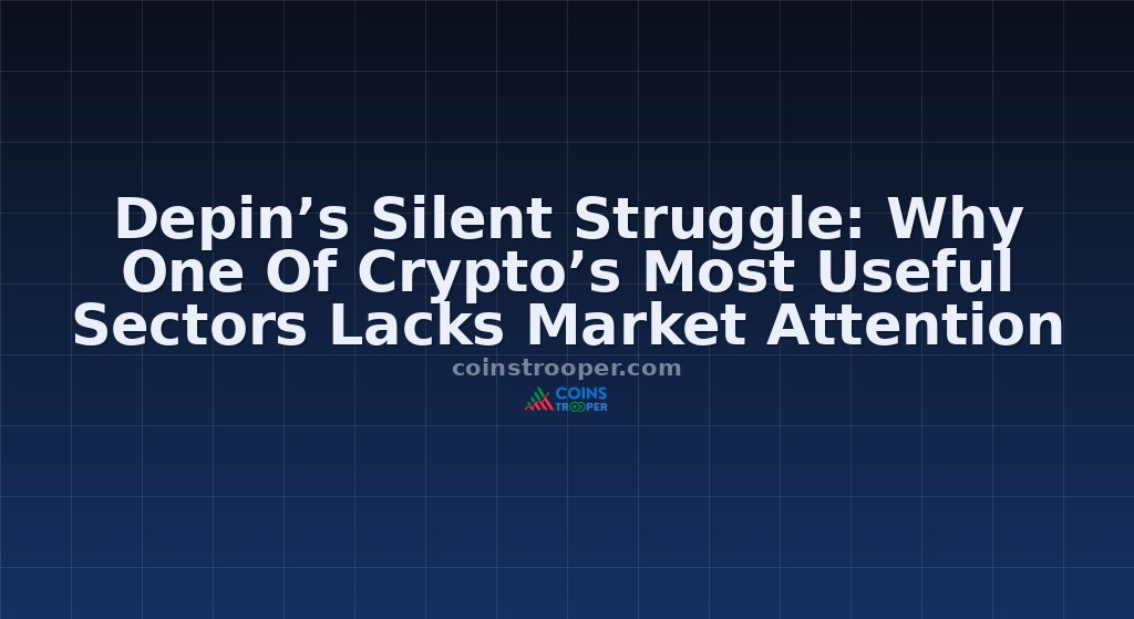 Depin’s Silent Struggle: Why One Of Crypto’s Most Useful Sectors Lacks Market Attention