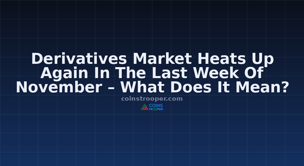 Derivatives Market Heats Up Again In The Last Week Of November – What Does It Mean?