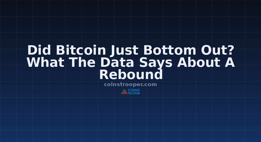 Did Bitcoin Just Bottom Out? What The Data Says About A Rebound
