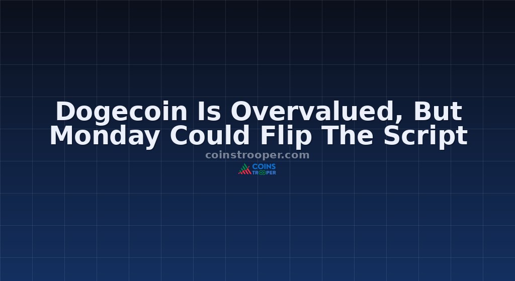 Dogecoin Is Overvalued, But Monday Could Flip The Script