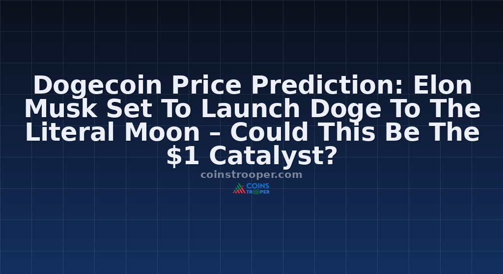 Dogecoin Price Prediction: Elon Musk Set To Launch Doge To The Literal Moon – Could This Be The $1 Catalyst?