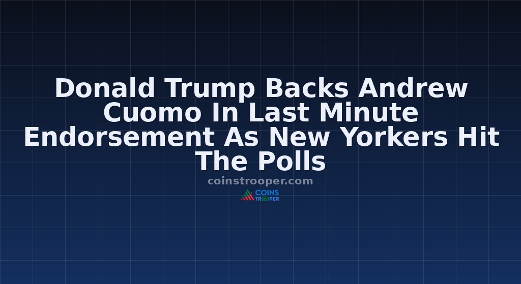 Donald Trump Backs Andrew Cuomo In Last Minute Endorsement As New Yorkers Hit The Polls