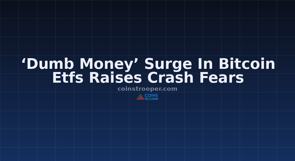 ‘Dumb Money’ Surge In Bitcoin Etfs Raises Crash Fears