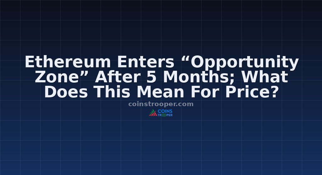 Ethereum Enters “Opportunity Zone” After 5 Months; What Does This Mean For Price?