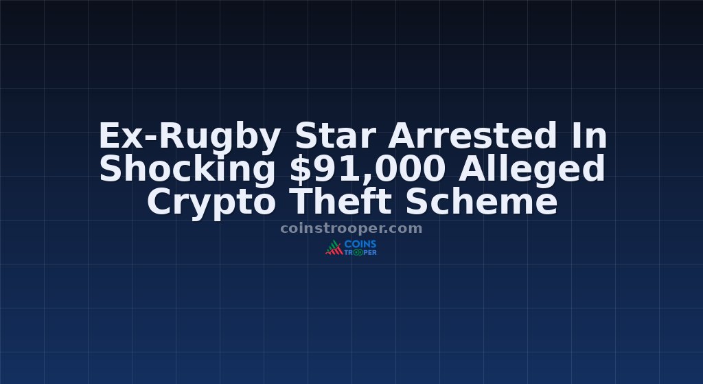 Ex-Rugby Star Arrested In Shocking $91,000 Alleged Crypto Theft Scheme