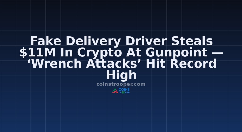 Fake Delivery Driver Steals $11M In Crypto At Gunpoint — ‘Wrench Attacks’ Hit Record High