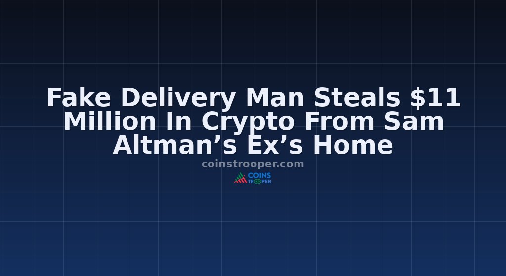 Fake Delivery Man Steals $11 Million In Crypto From Sam Altman’s Ex’s Home