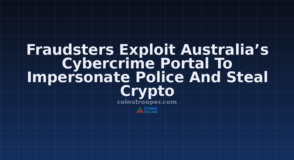 Fraudsters Exploit Australia’s Cybercrime Portal To Impersonate Police And Steal Crypto