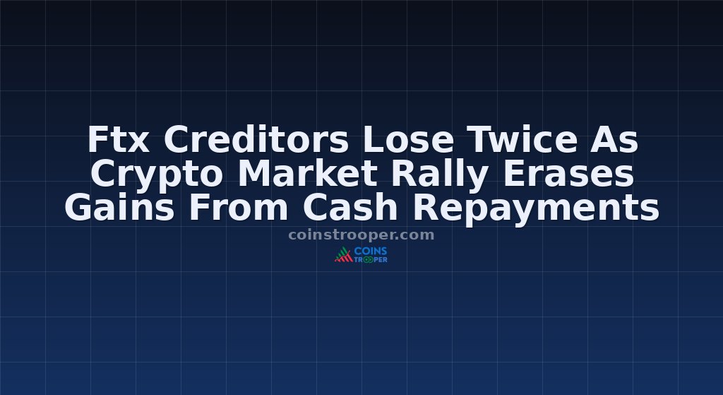 Ftx Creditors Lose Twice As Crypto Market Rally Erases Gains From Cash Repayments