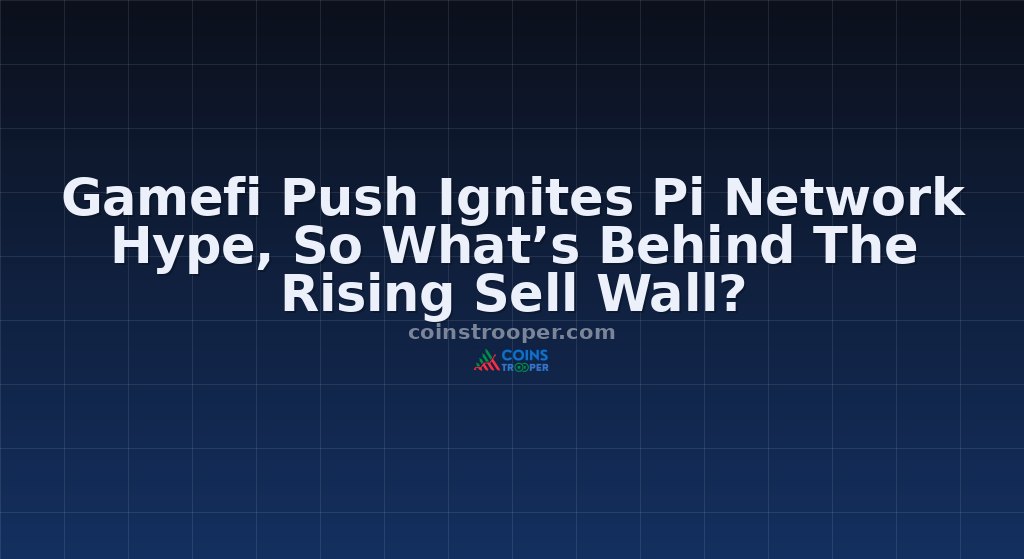 Gamefi Push Ignites Pi Network Hype, So What’s Behind The Rising Sell Wall?