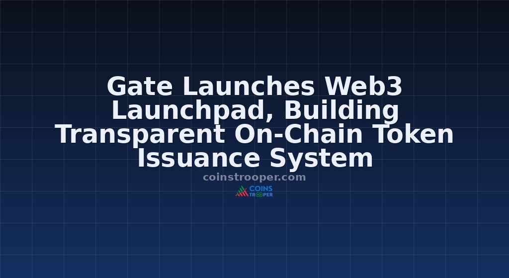 Gate Launches Web3 Launchpad, Building Transparent On-Chain Token Issuance System