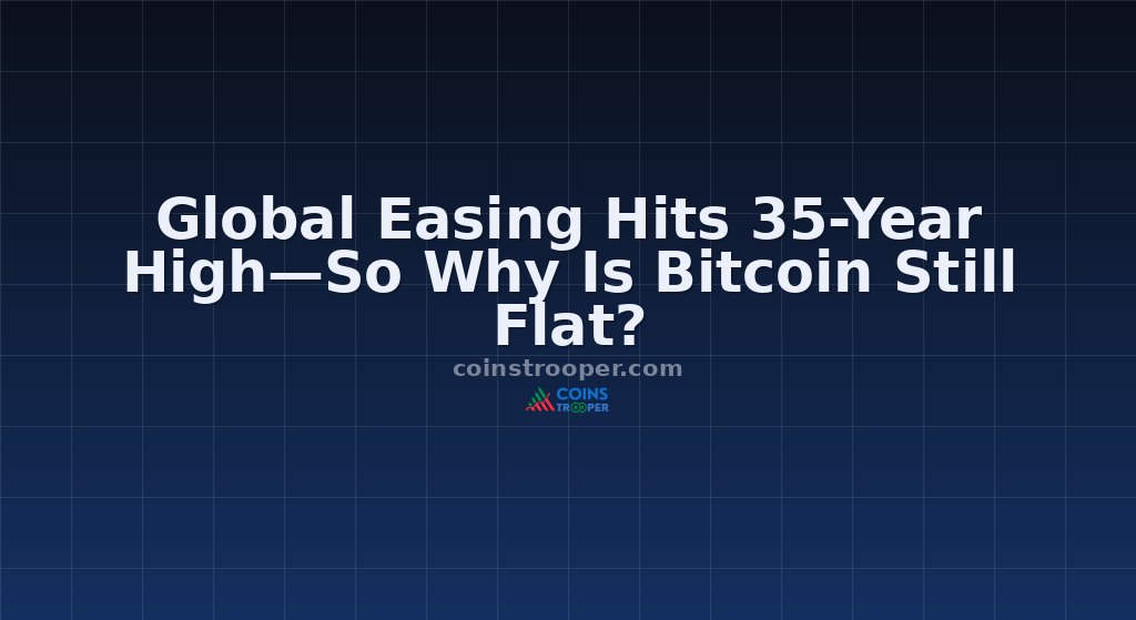 Global Easing Hits 35-Year High—So Why Is Bitcoin Still Flat?