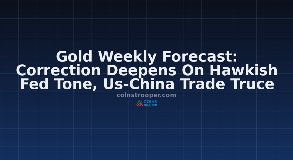Gold Weekly Forecast: Correction Deepens On Hawkish Fed Tone, Us-China Trade Truce