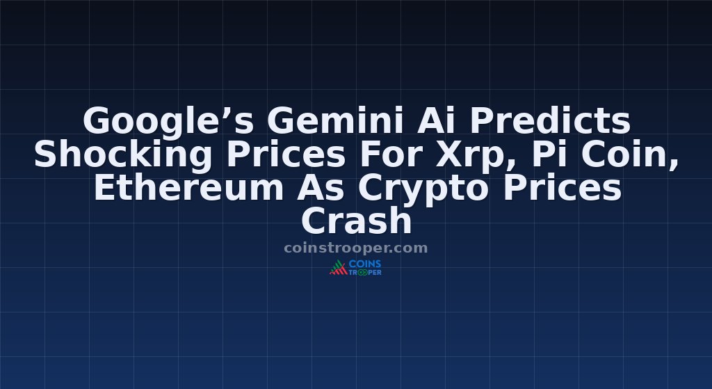 Google’s Gemini Ai Predicts Shocking Prices For Xrp, Pi Coin, Ethereum As Crypto Prices Crash