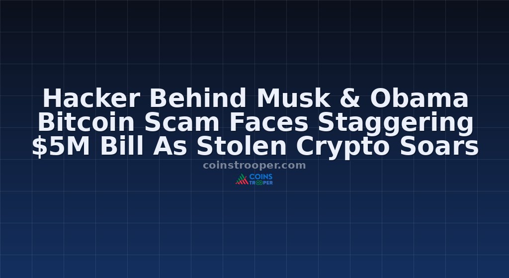 Hacker Behind Musk & Obama Bitcoin Scam Faces Staggering $5M Bill As Stolen Crypto Soars
