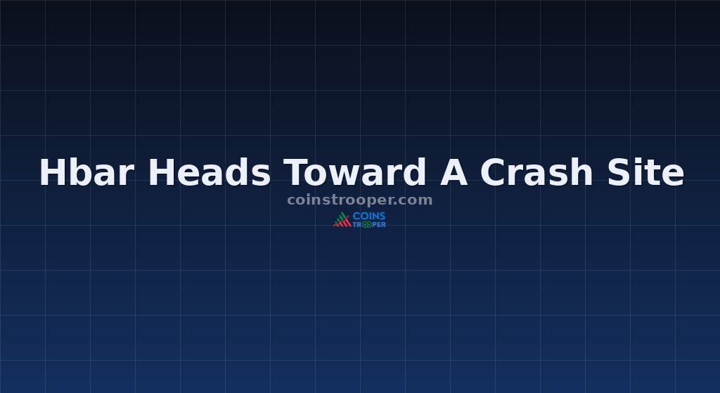 Hbar Heads Toward A Crash Site
