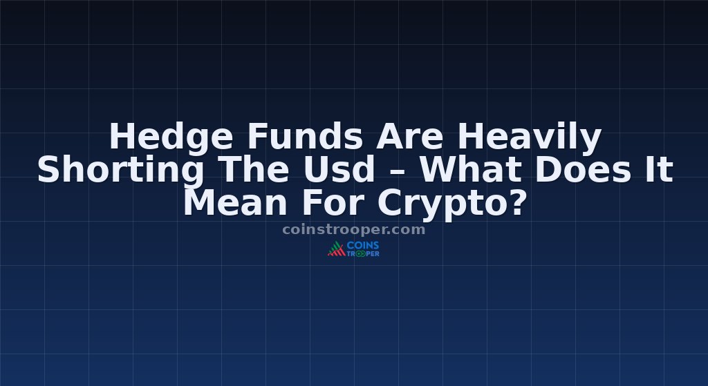 Hedge Funds Are Heavily Shorting The Usd – What Does It Mean For Crypto?