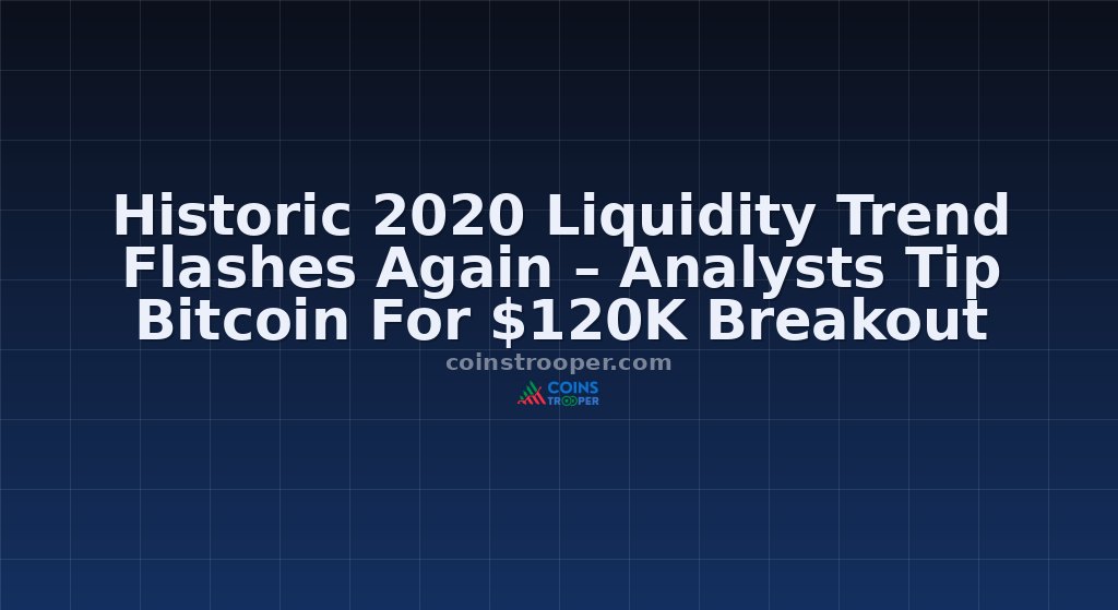 Historic 2020 Liquidity Trend Flashes Again – Analysts Tip Bitcoin For $120K Breakout