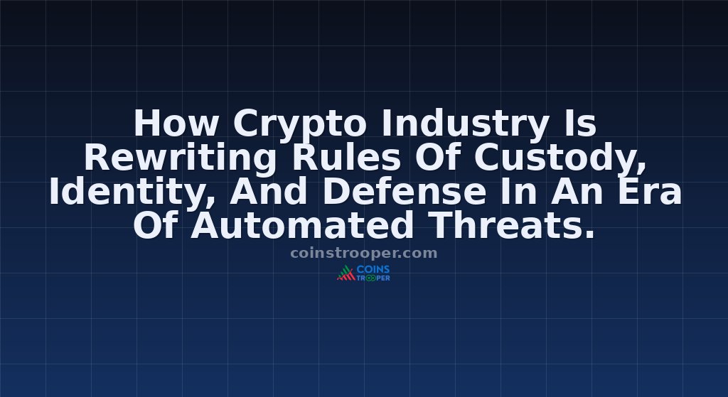 How Crypto Industry Is Rewriting Rules Of Custody, Identity, And Defense In An Era Of Automated Threats.