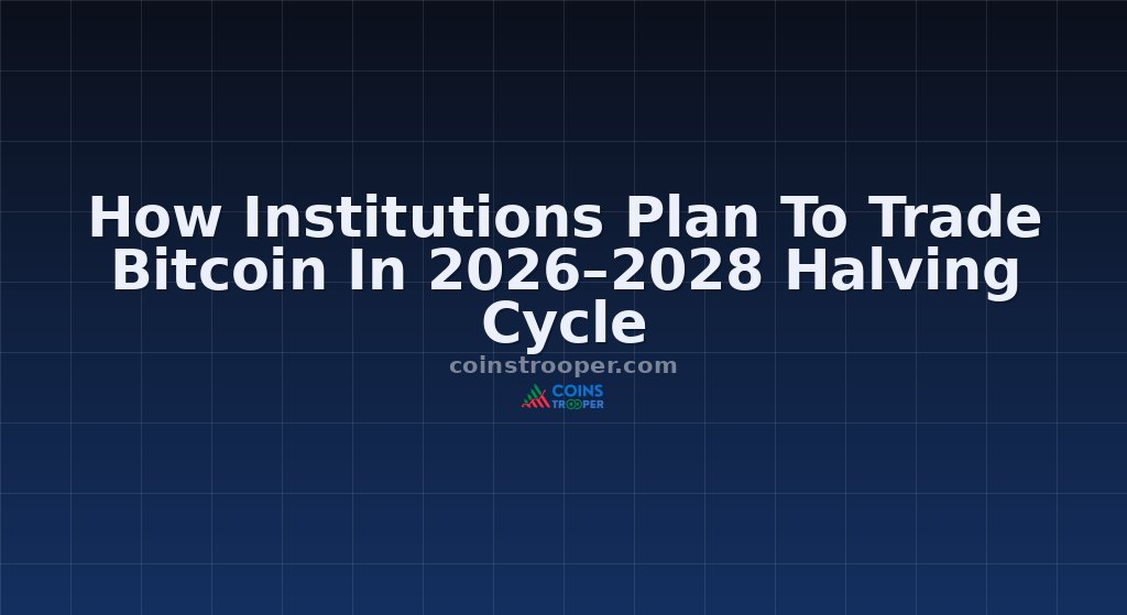 How Institutions Plan To Trade Bitcoin In 2026–2028 Halving Cycle