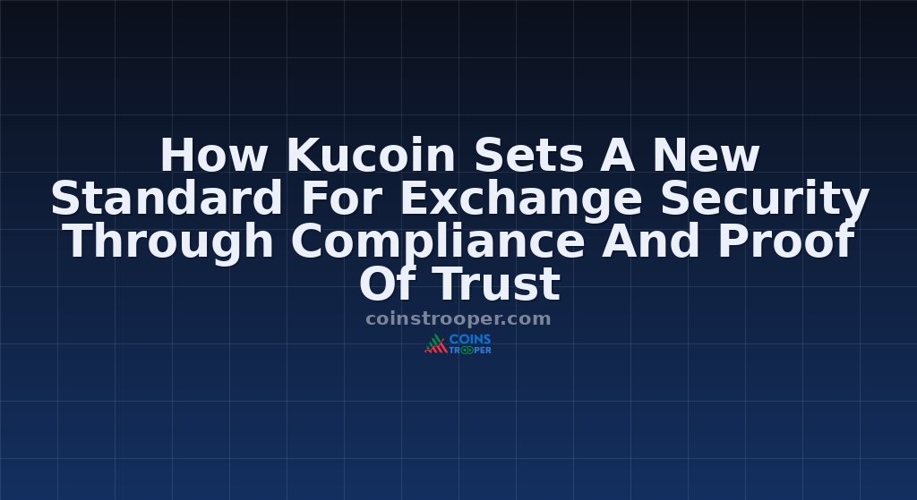 How Kucoin Sets A New Standard For Exchange Security Through Compliance And Proof Of Trust