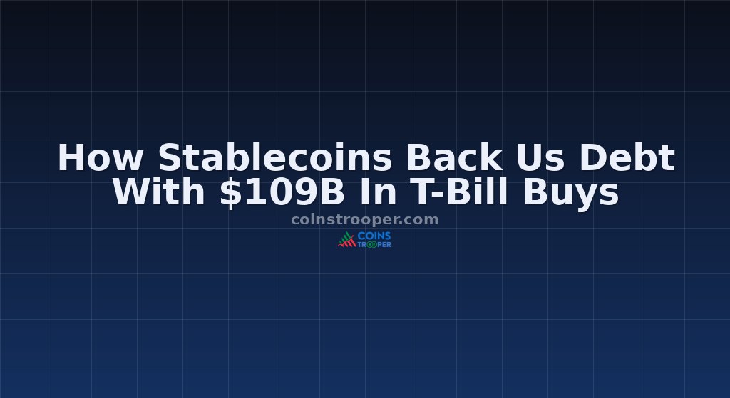 How Stablecoins Back Us Debt With $109B In T-Bill Buys