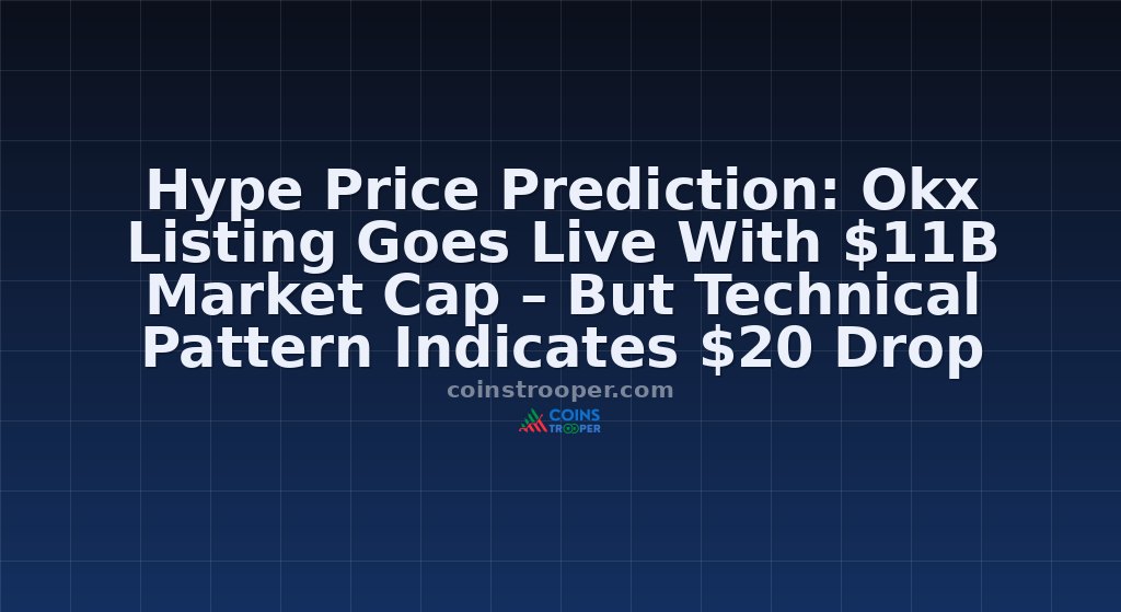 Hype Price Prediction: Okx Listing Goes Live With $11B Market Cap – But Technical Pattern Indicates $20 Drop