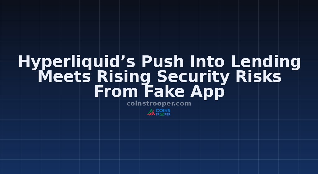 Hyperliquid’s Push Into Lending Meets Rising Security Risks From Fake App