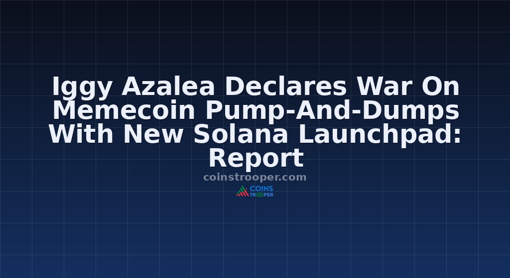 Iggy Azalea Declares War On Memecoin Pump-And-Dumps With New Solana Launchpad: Report